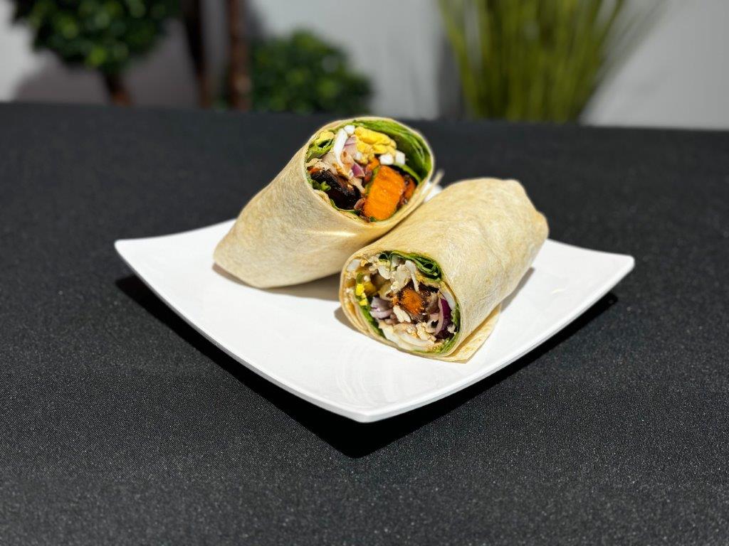Pomegranate Sweet Potato Wrap Pomegranate Sweet Potato Wrap